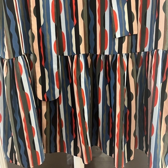 AKRIS PUNTO Mulberry Silk Bow Shift Dress - size 12 - Picture 8 of 10